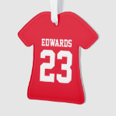 Benutzerdefinierte Sportarten mit Namen Ornament (Vorderseite)