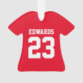 Benutzerdefinierte Sportarten mit Namen Ornament (Rückseite)