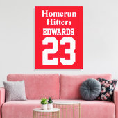 Benutzerdefinierte Sportarten mit Teamname Leinwanddruck (Insitu (Wohnzimmer))