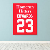 Benutzerdefinierte Sportarten mit Teamname Leinwanddruck (Insitu (Holzboden))