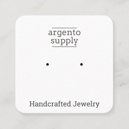 Benutzerdefinierte Square-Karte für Stuhl- oder Po Quadratische Visitenkarte (Vorderseite)