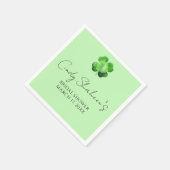 Benutzerdefinierte St. Patrick's Day Brautparty Serviette (Ecke)