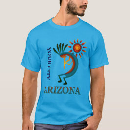 Benutzerdefinierte Stadt Arizona Kokopelli mit Son T-Shirt