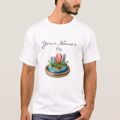 Benutzerdefinierte Stadtkarte  T-Shirt (Vorderseite)