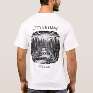 Benutzerdefinierte Stadtsilhouette Gründungjahr T-Shirt