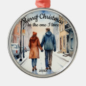 Benutzerdefinierte Stadtstraßen Igel 1 I Liebe Ornament Aus Metall (Vorne)