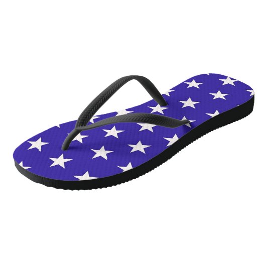 Benutzerdefinierte Star- und Stripteppichfarben Badesandalen (Schrägansicht)