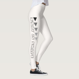 Benutzerdefinierte Stay In Shape Fitness Weiße Leg Leggings