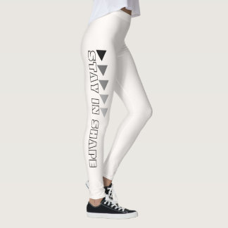 Benutzerdefinierte Stay In Shape Fitness Weiße Leg Leggings