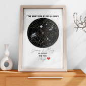 Benutzerdefinierte Sternenkarte: Ihre Nacht, Ihre Fotodruck