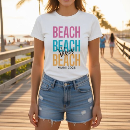 Benutzerdefinierte Strand Vibes T-Shirt
