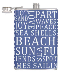 Benutzerdefinierte Strandhaus-Flasche in Sonderfar Flachmann