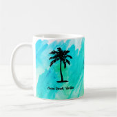 Benutzerdefinierte Strandpalme Nautical Kaffeetasse (Links)