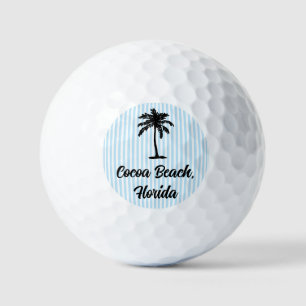 Benutzerdefinierte Strandpalme Nautischer blauer S Golfball
