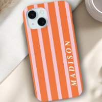 Benutzerdefinierte Streifen Orange Pink