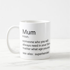 Benutzerdefinierte Summendefinition für die Mama Kaffeetasse