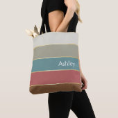 Benutzerdefinierte Summer Color Block Strips Tasche (Von Nahem)