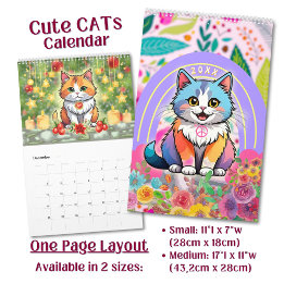 Benutzerdefinierte süße niedliche Kawaii-Cartoon-K Kalender