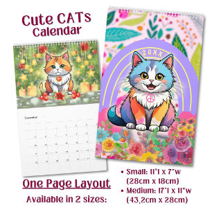 Benutzerdefinierte süße niedliche Kawaii-Cartoon-K Kalender