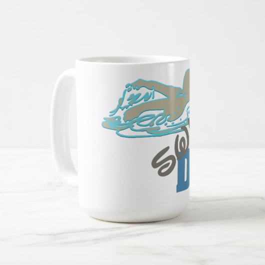 Benutzerdefinierte Swim-Vater-Tasse Kaffeetasse (Vorderseite Links)