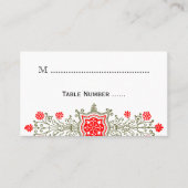Benutzerdefinierte Tafelkarten für Vinage Daisy-El Platzkarte (Vorderseite)