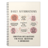 Benutzerdefinierte tägliche Affirmationen Christli Notizblock (Vorderseite)