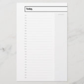 Benutzerdefinierte tägliche undatierte Planer-Mini Briefpapier (Vorderseite)
