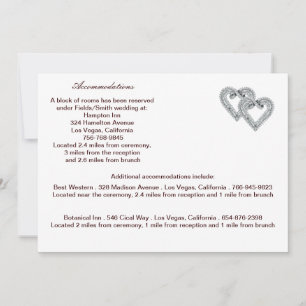 Benutzerdefinierte Tangerine-Hearts-Einschlusskart Einladung