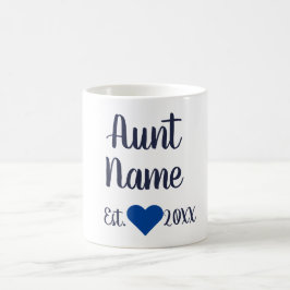 Benutzerdefinierte Tante etablierte Navy-Tasse Kaffeetasse