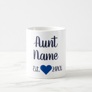 Benutzerdefinierte Tante etablierte Navy-Tasse Kaffeetasse