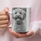 Benutzerdefinierte Tasse 2025 Dog Calendar mit dem