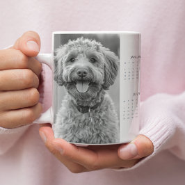 Benutzerdefinierte Tasse 2025 Dog Calendar mit dem