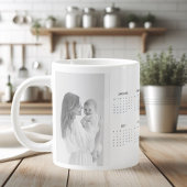 Benutzerdefinierte Tasse 2025 Dog Calendar mit Fam