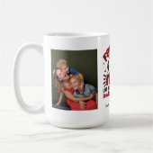 Benutzerdefinierte Tasse 2 Foto Football Mama (Links)
