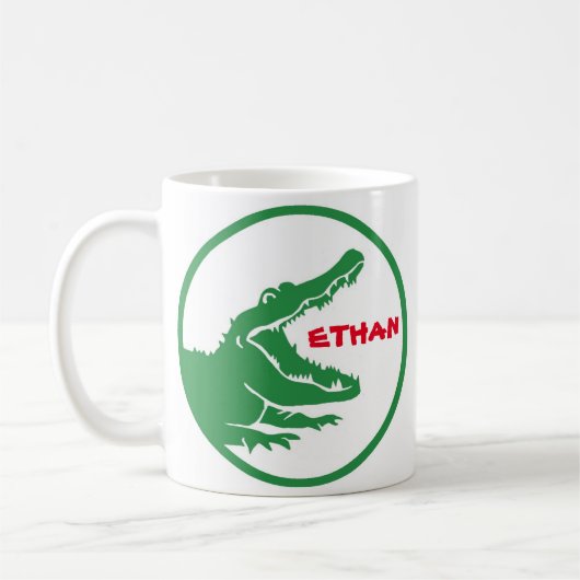 Benutzerdefinierte Tasse Alligator (Links)