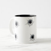 Benutzerdefinierte Tasse "Bullet Hole" (Vorderseite Links)