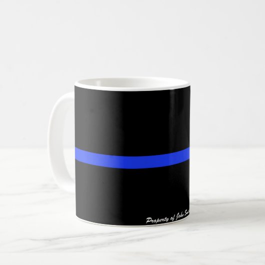 Benutzerdefinierte Tasse der Thin Blue Line (Vorderseite Links)