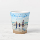 Benutzerdefinierte Tasse des Foto-Textes Latte mit (Vorderseite)