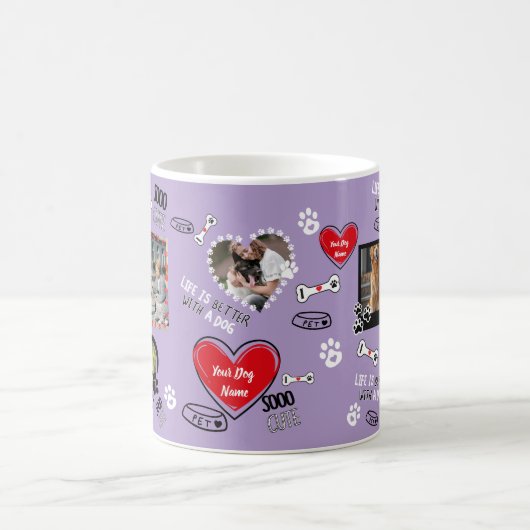 Benutzerdefinierte Tasse des Hundes, Personalisier (Mittel)
