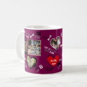 Benutzerdefinierte Tasse des Hundes, Personalisier (Vorderseite Links)