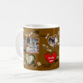 Benutzerdefinierte Tasse des Hundes, Personalisier (Vorderseite Links)