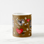 Benutzerdefinierte Tasse des Hundes, Personalisier (Mittel)