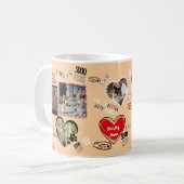 Benutzerdefinierte Tasse des Hundes, Personalisier (Vorderseite Links)