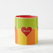 Benutzerdefinierte Tasse für das Herzmuster (Zentrum)