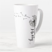 Benutzerdefinierte Tasse für die Latte-Blume (Rechte Ecke)