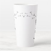 Benutzerdefinierte Tasse für die Latte-Blume (Vorderseite)
