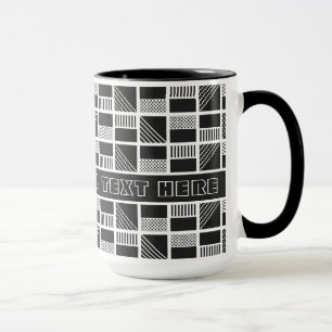 Benutzerdefinierte Tasse für geometrische Quadrate