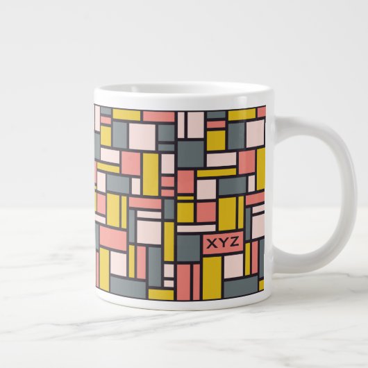 Benutzerdefinierte Tasse für geometrisches Muster (Rechts)