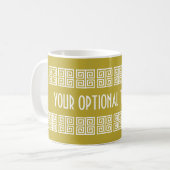 Benutzerdefinierte Tasse für griechisches Muster (Vorderseite Links)