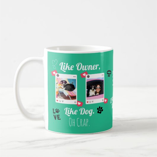 Benutzerdefinierte Tasse für Hunde | Personalisier (Links)